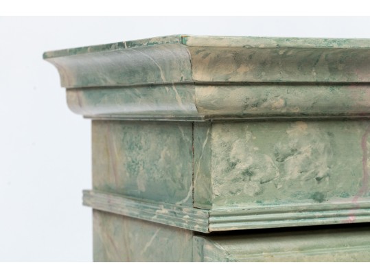 Decorative Faux Marble Painted Wooden Wall Mounted Cabinet