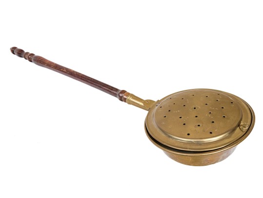 19th Century Copper Clad Brass Bed Warmer
