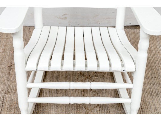 Vintage Rocker In White Paint