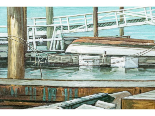 Sung-Kyu, Oil On Canvas, City Island Boat Yard