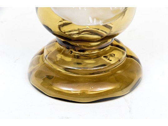 Fabulous Vintage Cameo Glass Decanter With Stopper