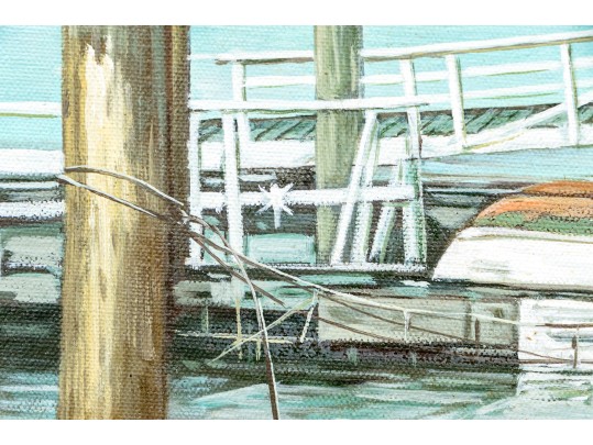 Sung-Kyu, Oil On Canvas, City Island Boat Yard