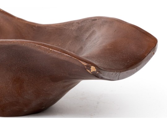 Large Pottery Barn Carved Wooden Bowl