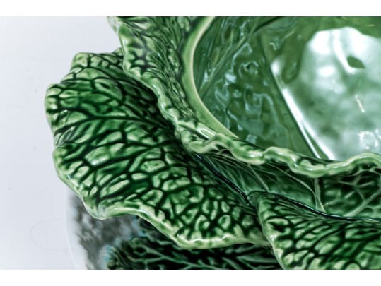 Williams Sonoma Cabbage Form Lidded Tureen With Under Plate