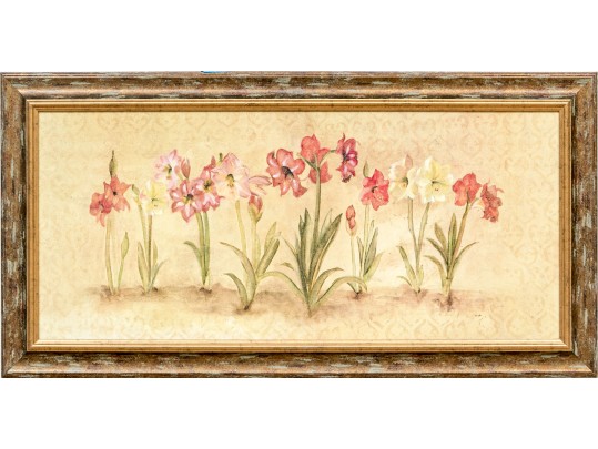 Blum, Signed Textured Giclee, Garden Of Lilies