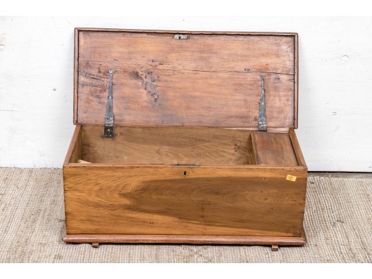 Antique Irish Pine Coyle Sea Chest