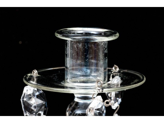 Fabulous Pair Of Glass Candlesticks