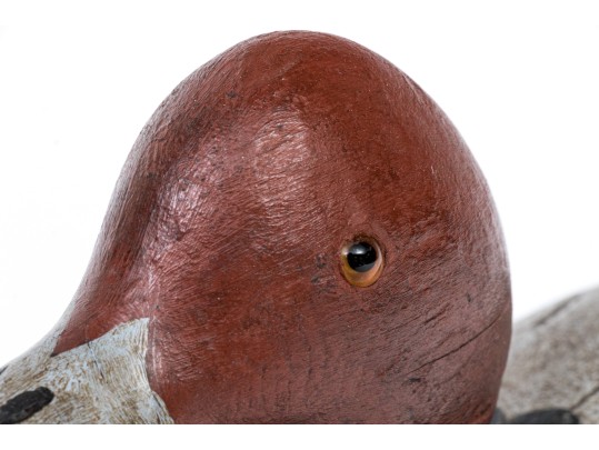 Hand Carved And Painted Wooden Duck Decoy