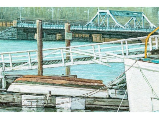Sung-Kyu, Oil On Canvas, City Island Boat Yard