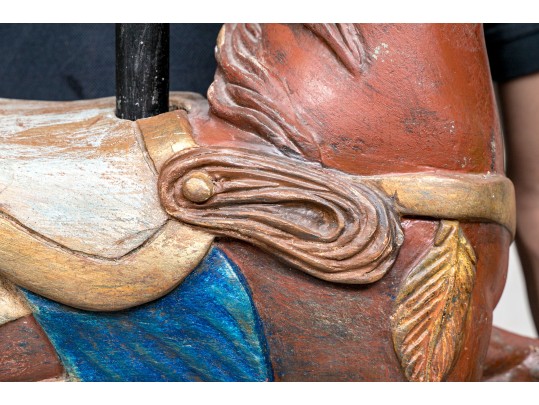 Vintage Small Scale Carousel Horse Sculpture