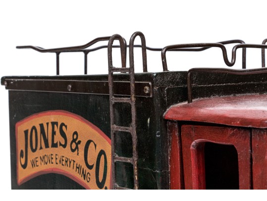Vintage Decorative Painted Model Of An Antique Truck 
