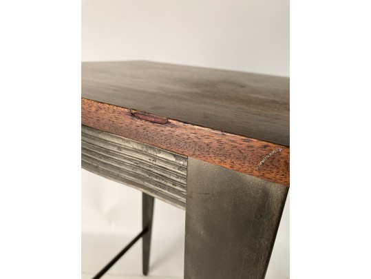 Mid 1980’s Wood And Steel Table By Will Stone