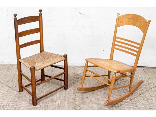 Two Ladder Back Chairs