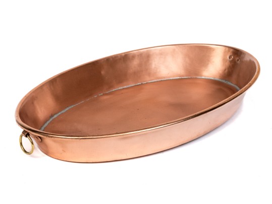 Large Oval Copper Pan
