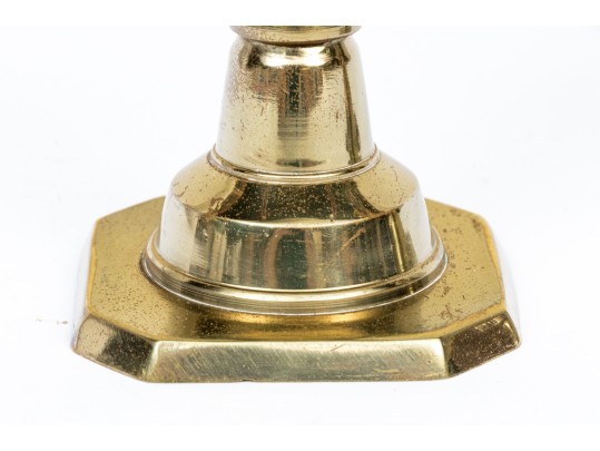 Pair Of Antique Brass Candlesticks