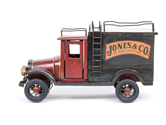 Vintage Decorative Painted Model Of An Antique Truck 