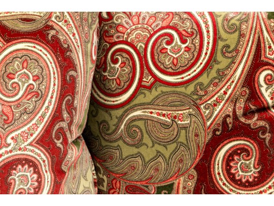 Pair Of Decorative Velveteen Pillows 