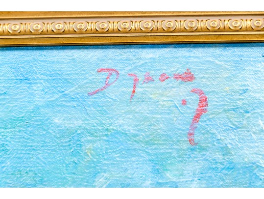 Dyson, Large Scale Signed Oil On Canvas, Marsh Landscape