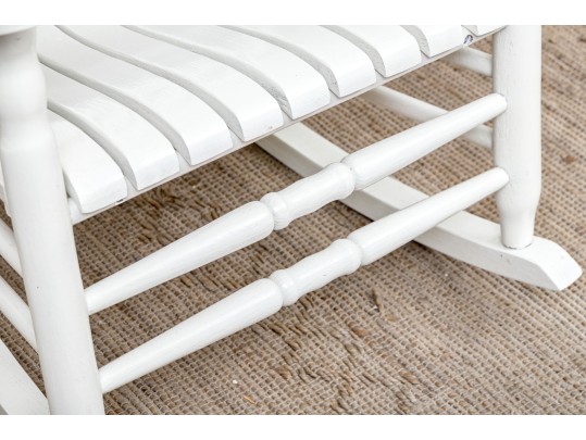 Vintage Rocker In White Paint