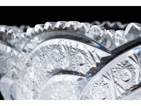 Three Pieces American Cut Glass Tableware