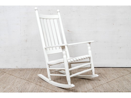Vintage Rocker In White Paint