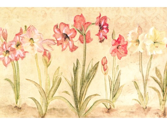 Blum, Signed Textured Giclee, Garden Of Lilies
