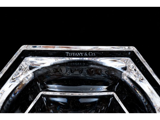 Pair Of Tiffany Crystal Candlesticks