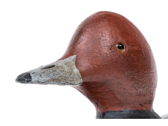 Hand Carved And Painted Wooden Duck Decoy