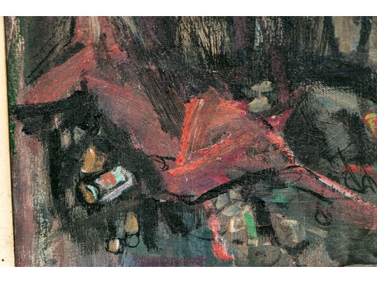 Oil On Canvas, Modernist Cityscape