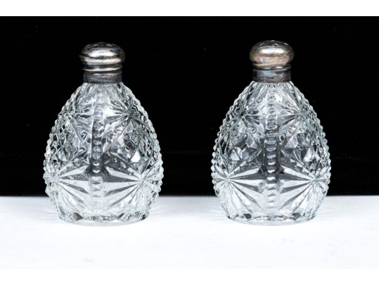 Vintage Collection Of Five Crystal Casters