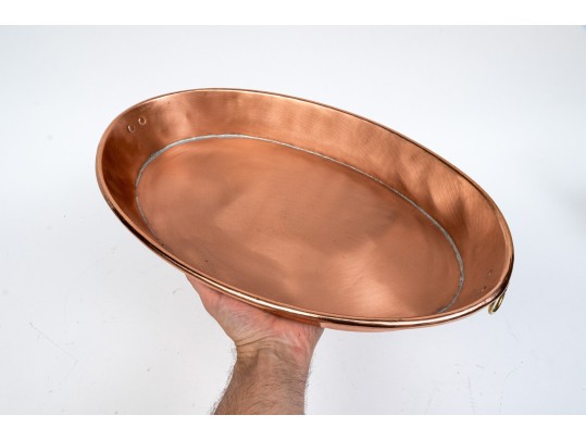 Large Oval Copper Pan