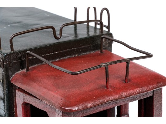 Vintage Decorative Painted Model Of An Antique Truck 