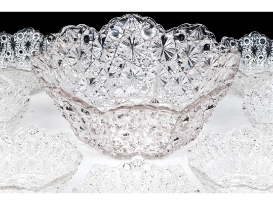 American Molded Glass Fruit Set