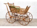 19th Century Rattan Baby Pram By Haywood Wakefield
