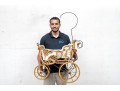Vintage Rattan Baby Pram 