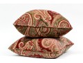 Pair Of Decorative Velveteen Pillows 