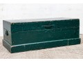 Antique Trunk In Green Paint