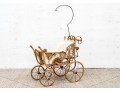 Vintage Rattan Baby Pram 