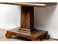 Antique Mahogany And Figured Wood Games Table 
