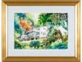 LEE W. HUGHES (American, 1931-2014) Watercolor, Country Estate