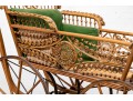 19th Century Rattan Baby Pram By Haywood Wakefield