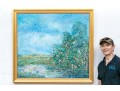 Dyson, Large Scale Signed Oil On Canvas, Marsh Landscape