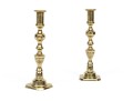 Pair Of Antique Brass Candlesticks