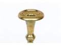 Compatible Pair Of Heavy Brass 18th Century Candlesticks