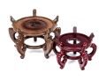 Two Chinese Carved Wood Vessel Stands
