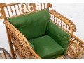 19th Century Rattan Baby Pram By Haywood Wakefield