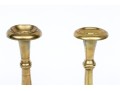 Compatible Pair Of Heavy Brass 18th Century Candlesticks