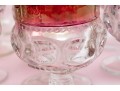 Large Collection Of Vintage Indiana Glass Kings Crown Glasses