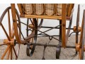 19th Century Rattan Baby Pram By Haywood Wakefield