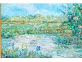 Dyson, Large Scale Signed Oil On Canvas, Marsh Landscape